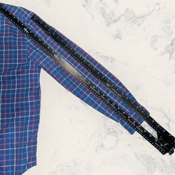 Vineyard Vines Murray Shirt Blue Red Long Sleeve Button Down Men’s Size Medium - Picture 3 of 6